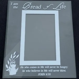 I am the Bread of Life First Holy Communion Glass Photo Frame