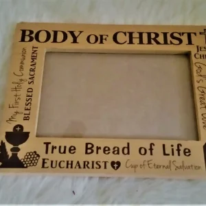 Body of Christ First Holy Communion Wood Photo Frame