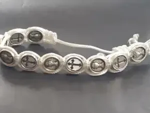 First Communion Macrame Bracelet